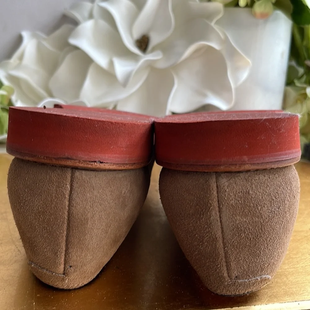 Vintage! Cole Haan Classic Suede Derbys in Medium Tan